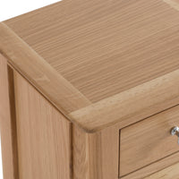 Oslo Oak 3 Drawer Small Bedside