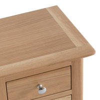 Oslo Oak 3 Drawer Small Bedside