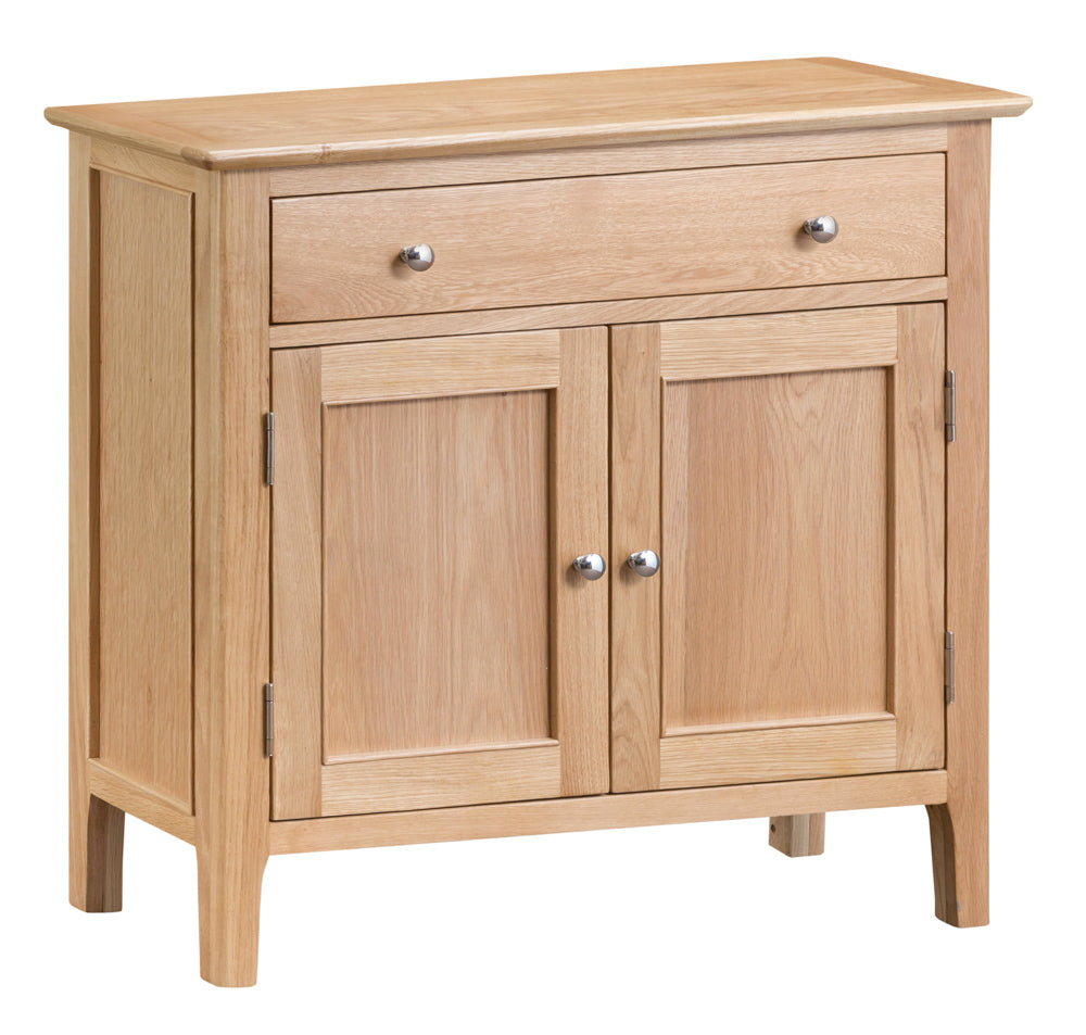 Oslo Oak Small 2 Door 1 Drawer Sideboard