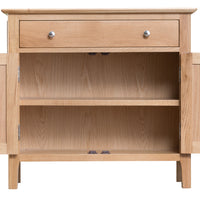 Oslo Oak Small 2 Door 1 Drawer Sideboard