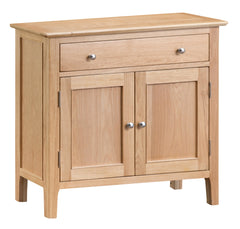Oslo Oak Small 2 Door 1 Drawer Sideboard