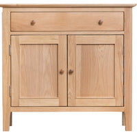Oslo Oak Small 2 Door 1 Drawer Sideboard