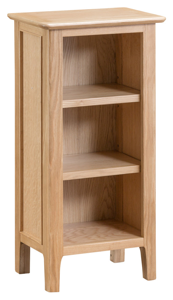 Oslo Oak Small Narrow Bookcase