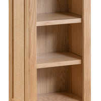 Oslo Oak Small Narrow Bookcase