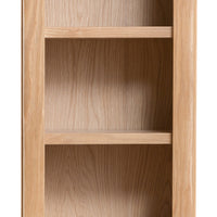 Oslo Oak Small Narrow Bookcase