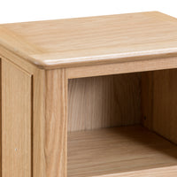 Oslo Oak Small Narrow Bookcase
