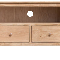Oslo Oak 2 Drawer TV Cabinet