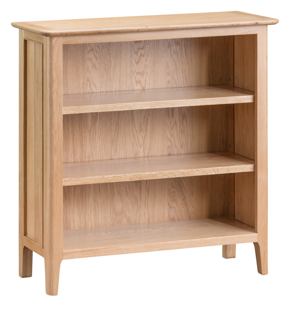 Oslo Oak Low Wide Bookcase