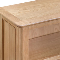 Oslo Oak Low Wide Bookcase