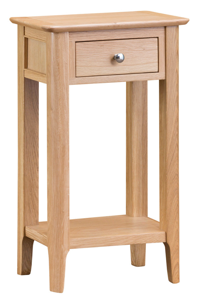 Oslo Oak Telephone Table with Drawer