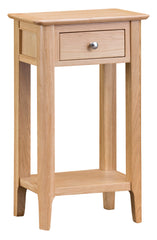 Oslo Oak Telephone Table with Drawer