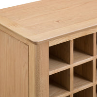 Oslo Oak Wine Cabinet with Storage