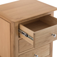 Oslo Oak 3 Drawer Extra Large Bedside