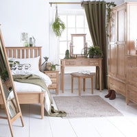 Oslo Oak Dressing Table Stool