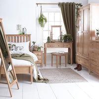 Oslo Oak Slatted Beds Single, Double, King Sized
