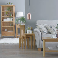 Oslo Oak 2 Door Corner TV Cabinet