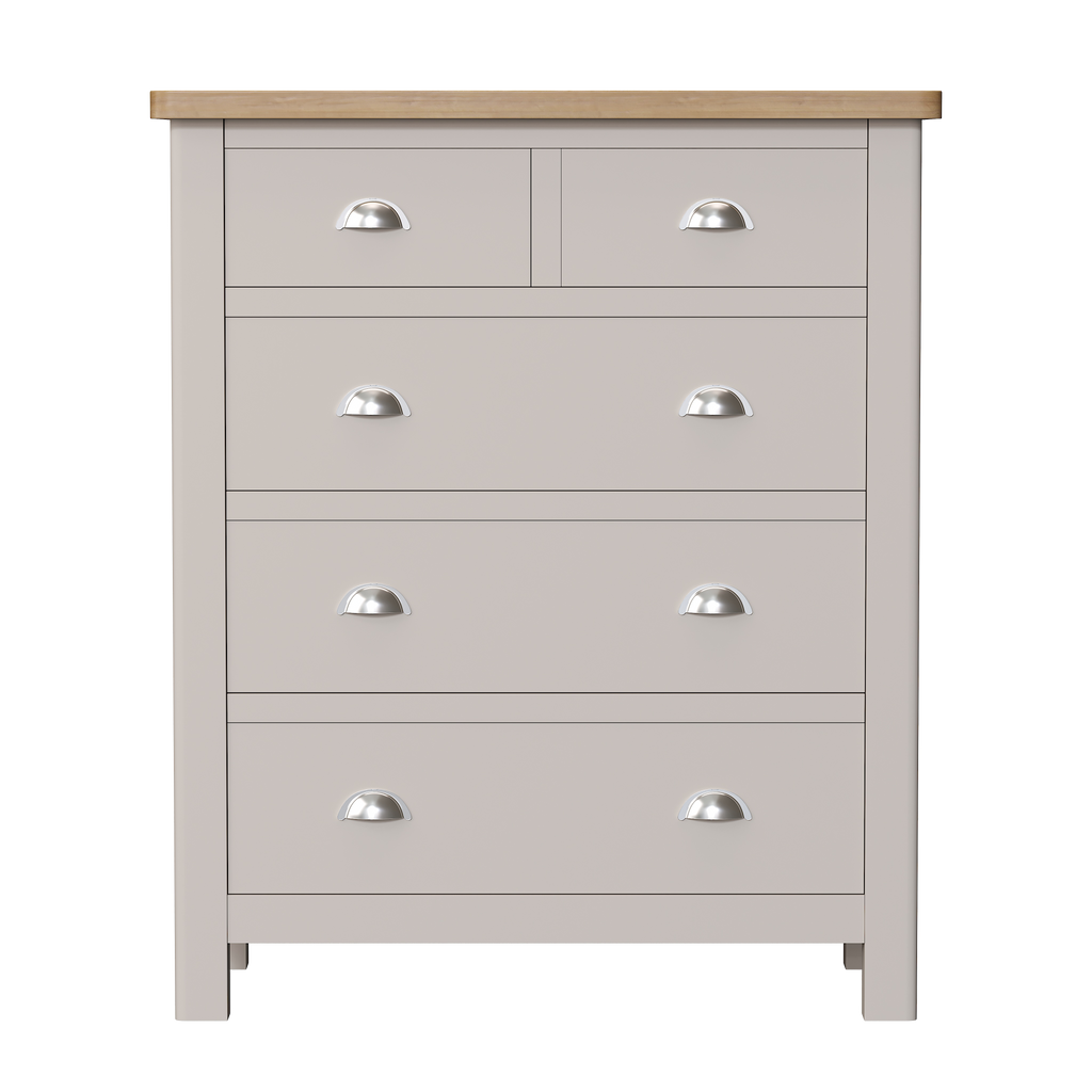 Radnor Oak & Painted Bedroom 2 Over 3 Chest of Drawers