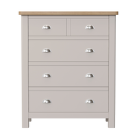 Radnor Oak & Painted Bedroom 2 Over 3 Chest of Drawers