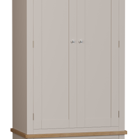 Radnor Oak & Painted Bedroom Gents Wardrobe with 1 Drawers