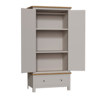 Radnor Oak & Painted Bedroom Gents Wardrobe with 1 Drawers