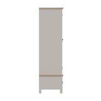 Radnor Oak & Painted Bedroom Gents Wardrobe with 1 Drawers