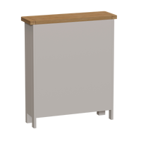Radstock Oak & Painted Dining Small Wide Bookcase