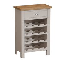 Radstock Oak & Painted Dining Wine Cabinet
