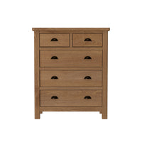 Radnor Oak Bedroom 2 Over 3 Chest of Drawers