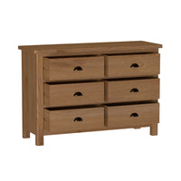 Radnor Oak Bedroom 6 Drawer Chest of Drawers