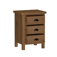 Radnor Oak Bedroom Large 3 Drawer Bedside