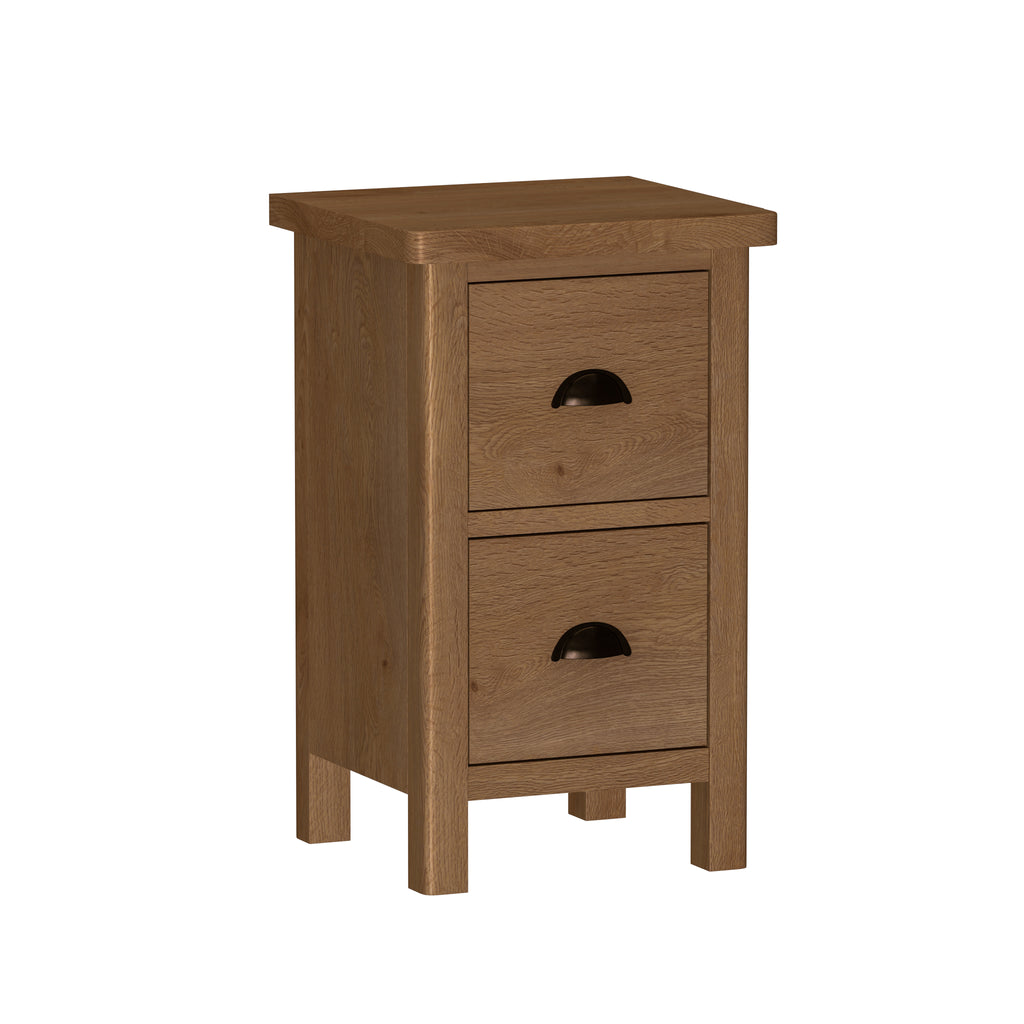 Radnor Oak Bedroom 2 Drawer Bedside