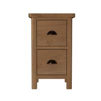 Radnor Oak Bedroom 2 Drawer Bedside