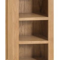Oakhampton Oak Low Narrow Bookcase