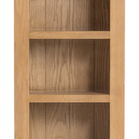 Oakhampton Oak Low Narrow Bookcase