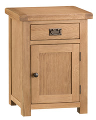 Oakhampton Oak 1 Door 1 Drawer Small Storage Cupboard