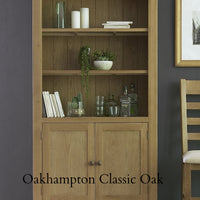 Oakhampton Oak Large Bookcase with Doors