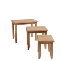 Gower Oak Dining Nest of 3 Occasional Tables