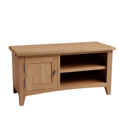 Gower Oak Dining TV Cabinet with 1 Door and Shelf