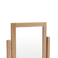Gower Oak Bedroom Swivel Dressing Table Mirror