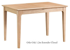 Oslo Oak Extending Dining Table Various Sizes