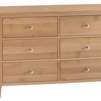 Oslo Oak 6 Drawer Chest of Drawers