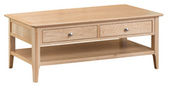 Oslo Oak Large Coffee Table with Drawers