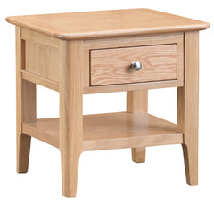 Oslo Oak Lamp Table with Drawer
