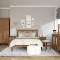 Radnor Oak Bedroom Large 3 Drawer Bedside